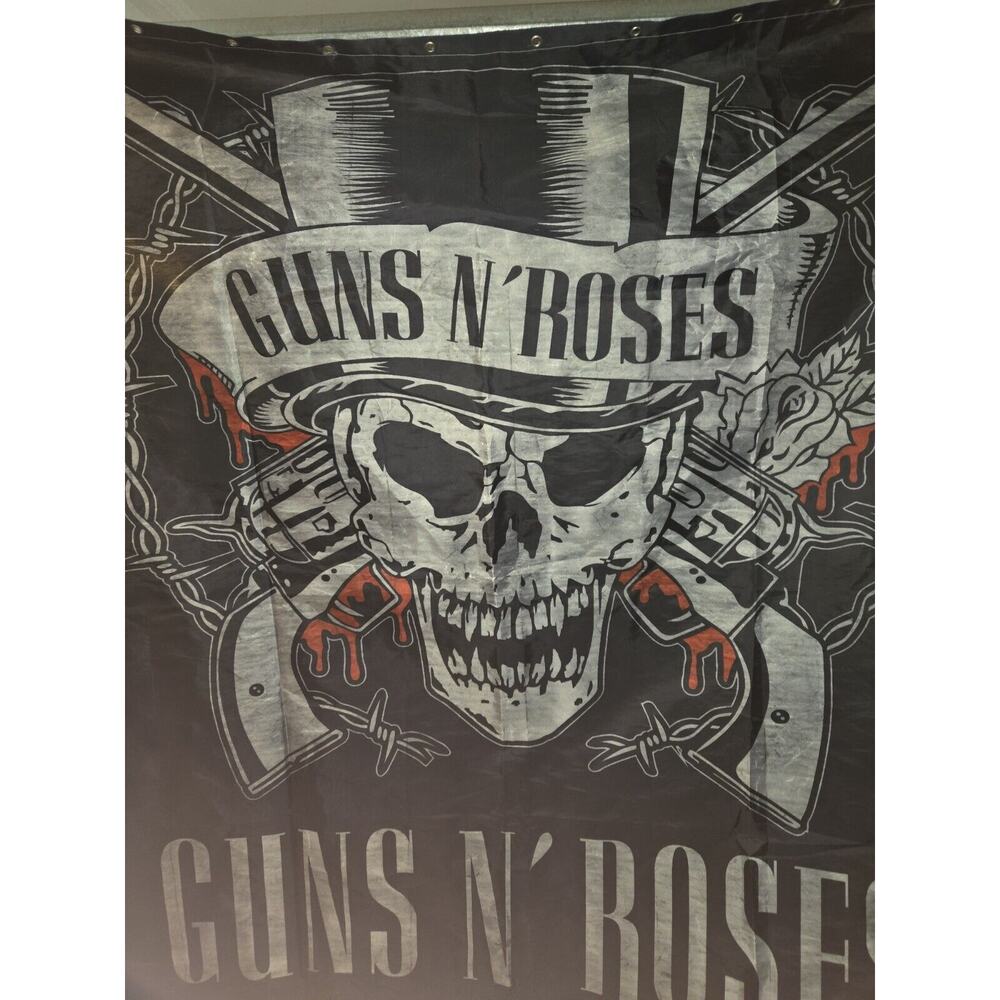 Vintage 1980s Guns N' Roses Banner Tapestry 68"×68"